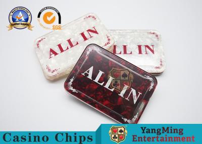 Chine Place de estampillage chaude rouge et blanche plaçant la carte Texas Hold ils accessoires professionnels de Tableau de jeu TOUT DANS la marque de revendeur à vendre