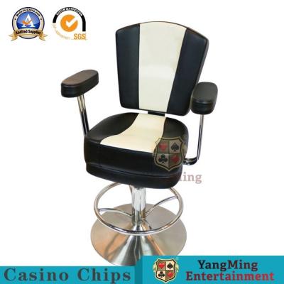 China Voet van Jack Casino Gaming Chairs Metal van de simulatiepu de Roterende Bar Zwarte Te koop