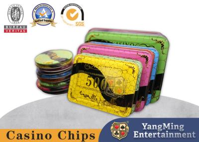 China Mesh Dragon Phoenix Bronzing Plastic Poker Chips Anti Counterfeiting zu verkaufen