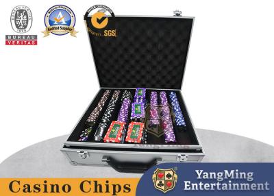 China Ronde die 14g Clay Personalised Casino Poker Chip met Metaalkern wordt geplaatst Te koop