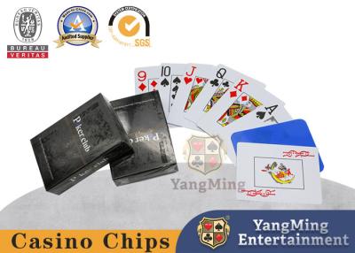 China 100% PVC plastic Texas Hold'Em tafel, casino specifieke rode en blauwe waterdichte speelkaarten Te koop