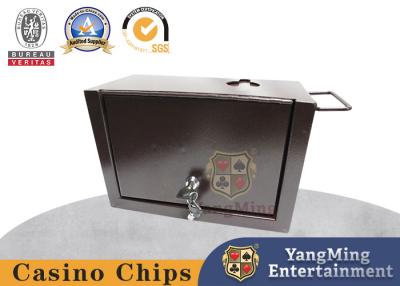 China Full Metal Iron Custom Poker Entertainment Game Table Accessories Tip Coin Coin Box for sale