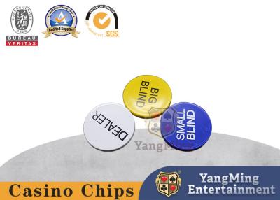 Chine 3 boutons professionnels de marchand de Texas Holdem Poker 2Inch de casino à vendre