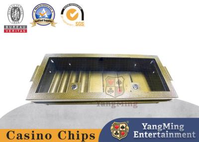 China Texas Baccarat Club angepasste 8-Reihe-Metall-Eisen-Einfach-Schicht-Kombination Poker-Chip-Tray zu verkaufen