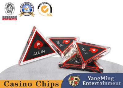 China Texas Hold'em Club Game Table Table Top ALL IN Triangular Positioning Card Dealer Button for sale