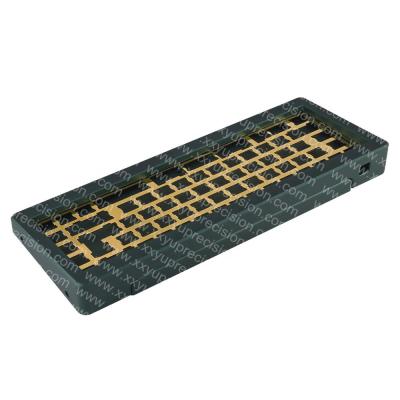 China CNC Aluminum Alloy Aluminum Keyboard Covers High Quality CNC PC Keyboard CNC Mechanical Components for sale