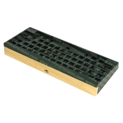 China Custom Brass Mechanical Keyboard Cover High Precision CNC Milled CNC Aluminum Keyboard Cover for sale