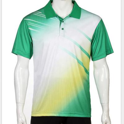 China Custom Made 100% Anti-Wrinkle Sublimation Printing Sports Polo Shirt Polyester Men Polo T-Shirt for sale