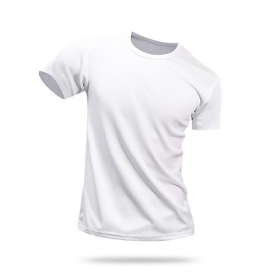 China Anti-wrinkle Mens Plain Cheap O-neck White Blank T Shirts For Printing for sale