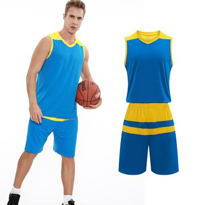 China 2022 new design basketball full jersey breathable wholesale uniform kit for sale