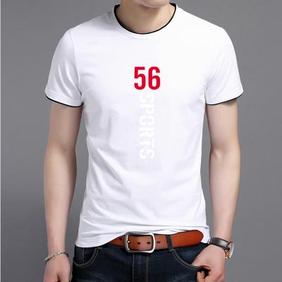 China Custom Logo Designs Plain T-shirts Transfer Anti-wrinkle Trend Heat Offs White T-shirt for sale