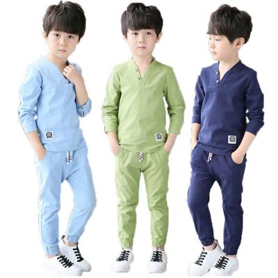 China Fashion\100% Cotton High Quality Comfortable\Durable OEM Boy's 100% Cotton Short Sleeve Suit Kids Clothing Set Tshirts+Jeans for sale