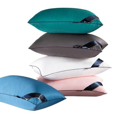 China Factory hilton 1000g anti-static pillow with bag sleep function rests neck pillow for sale