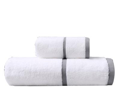 China Viable Wholesale Good Quality Hotel Manufacturer Cheap Price 100% Cotton Bath Towel Face Towel Set for sale