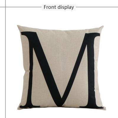 China Anti Dust Mite Chinese Factory Letter Design Graphic Decorative Pillow, Line Sofa Pillow, Office Living Room Cushion, Customized for sale