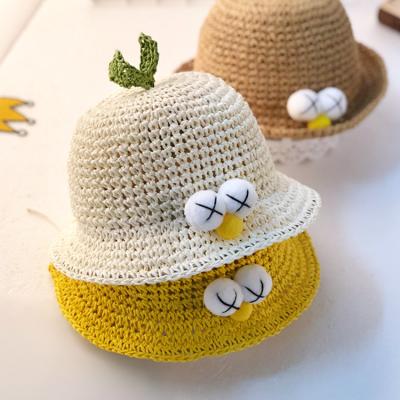 China Image Children Boy Cute Straw Bucket Hat Summer Hat Sun Hat for sale