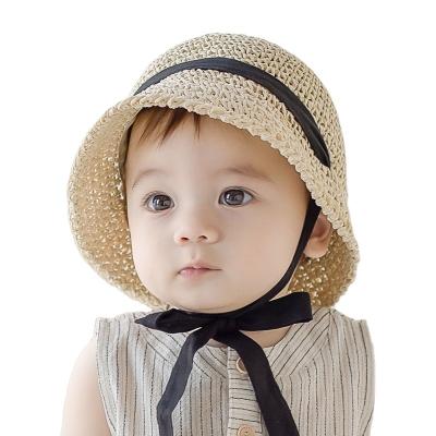 China Picture Kids Baby Sun Hat Cotton Bucket Hat Summer Straw Hat for sale