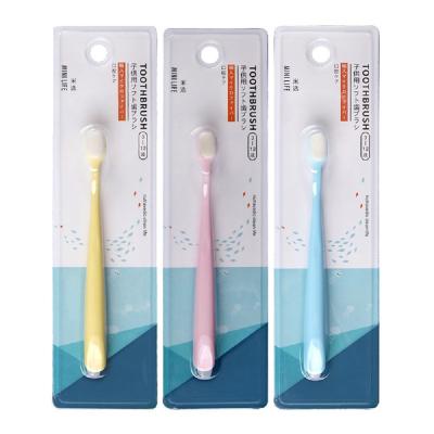 China Home BPA Newly Free 10000+ Single Handle Flat Soft Bristle Cheap Style Toothbrush For Kids for sale