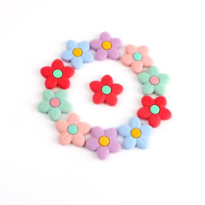 China Wholesale Non-Toxic 100% Food Grade BPA Free Animal Jewelry Fox Teether Silicone Beads Sunflower for sale