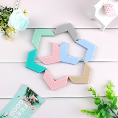 China Kovict Soft Silicone Arrow Teether Bead Holder Silicone Arrow Baby Pacifier Chain Accessories Milk Teeth for sale