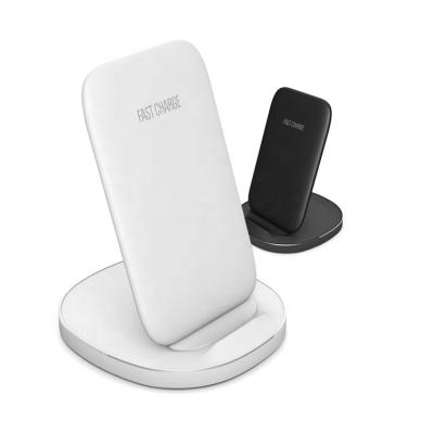 China Free Custom Logo Rubber Metal 15w Fast Qi Phone Mobile Phone Stand Dual Coils 15w Wireless Charger With Factory Price for sale