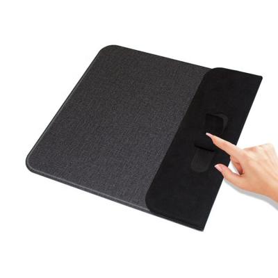 China PU Foldable Slim Mousepad Mobile Phone Microfiber Wireless Charger For iPhone X Qi Charging Pad for sale