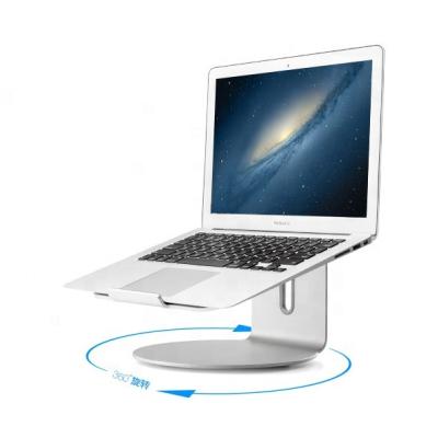 China High Quality Ergonomic Metal Aluminum Notebook Stand 360 Rotation Keyboard Space Laptop Stand for sale