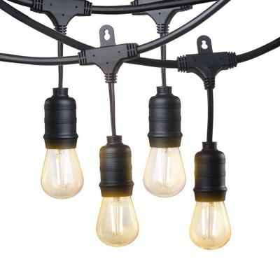 China Industrial Festoon Globe Lights Unique DIY String Lights Poles With Lamp Bases for sale