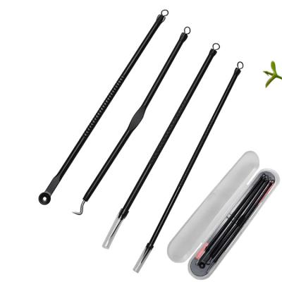 China Eco-friendly Rose Gold Professional Blackhead Remover Tool Button Snap Tool Kit for sale