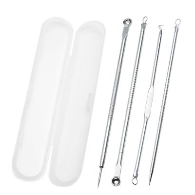 China Eco-friendly Blackhead Remover Pimple Tool Kit 4 PCS Acne Comedone Pimple Tool for sale