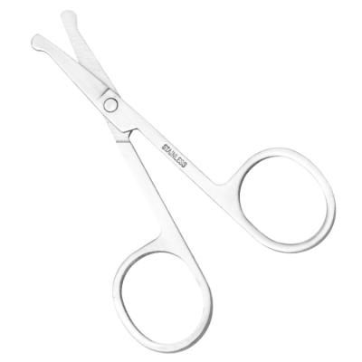 China Beauty Tools Durable Rounded Stainless Steel Tip Nose Hair Scissors for sale