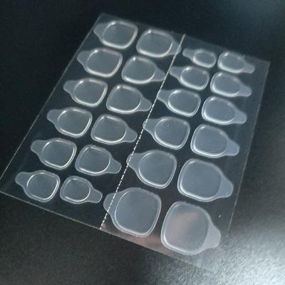 China Amazon Fashion Clear Double-sided Ultra-thin Waterproof Breathable Glue Jelly Nail Sticker Adhesive Tabs for sale