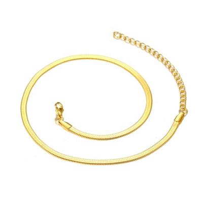 China Firstmadam CLASSIC Pure 18K Solid Gold Snake Chain Bracelet For Women Girls for sale