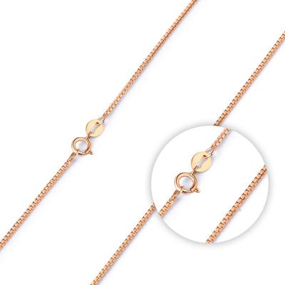 China CLASSIC Wholesale All Kinds Of 18k Gold Chains Box O Pure Water Wave Adjust Chain Necklace for sale