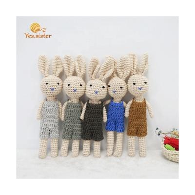 China Cute Doll Bunny Rabbits Soft Stuffed Baby Gift Newborn Baby Gift Easter Ornament Soft Toy for sale