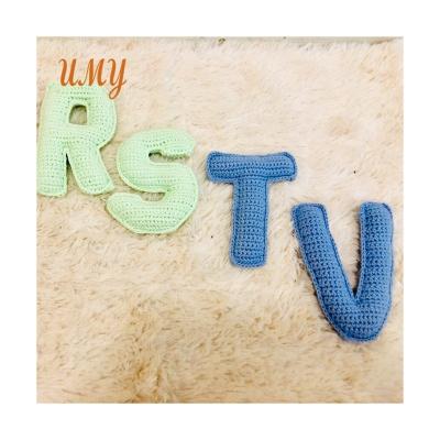 China Custom Made 3d English Crochet Letters Montessori Educational Toys Baby Learning Alphabet Toy Kids for sale