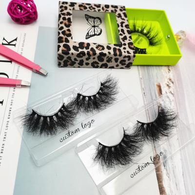 China Hot Selling 25mm Material 6d Mink Eyelashes Real Siberian Dramatic Mink Lashes With Custom Box for sale