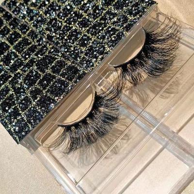 China Customized Material False Natural Mink Strip 25MM Mink Lashes Mix False Eyelashes Packing for sale