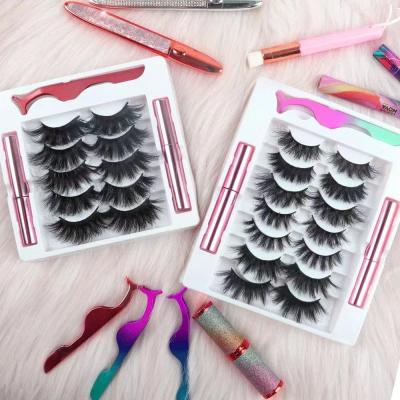 China 25MM Good Quality 3d Material Thick Long Strip Mink Lashes from 3d Mink Lashes Luxury False Lashes for sale