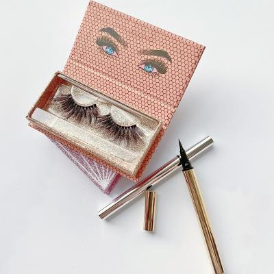 China 2021 Wholesale 3D 8D Compound Material Silk False Eyelashes With Custom False Mink Eyelash Eyelash Packaging for sale