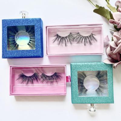 China 2021 New Design 3D 6D Faux Material Lash Mink Eyelashes Lashes With Case Customized Packaging Box Lash Vendor for sale