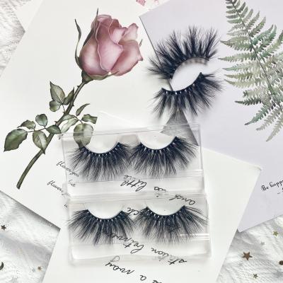 China 3D Wholesale Faux Mink Material Synthetic Silk Eyelashes Fluffy Lashes 25mm Highlights With Lash Box Customized for sale