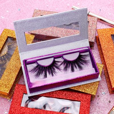 China Wholesale Custom Material 3D Lash Faux Mink Silk Lashes With Custom Lash Packaging Box Vendor Cruelty Free for sale