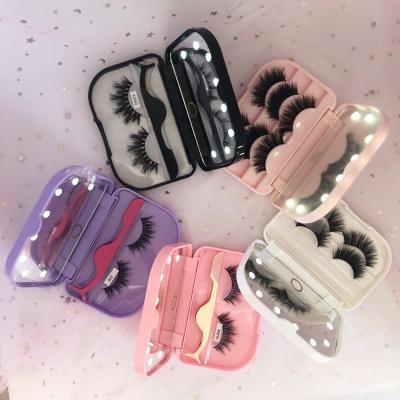 China Hand Made Natural Baby Hair Eyelashes Private Label Faux Baby Eyelashes Wholesale Hair Material for sale