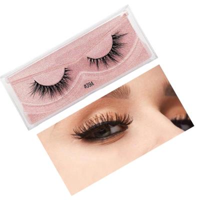 China Soft Seller Long 6D Messy Natural Fluffy Fluffy Handmade 5D 3D Real Mink Eyelash Extension Mink Fur False Eye Lashes Tape Wholesale for sale