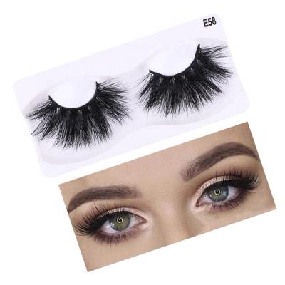 China High Quality Private Label Dramatic Fluffy Natural Handmade 5D 25MM Mink False Eyelash Extension Lashes Wholesale Soft 6D 3D Strip for sale