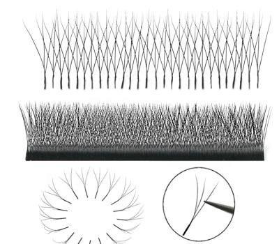 China Korean Type High Quality Soft Natural Soft Fiber W VV YY Volume Lashes Sellers Since C Loop 0.025mm Faux Mink Individual 3D Eyelash Extensions for sale