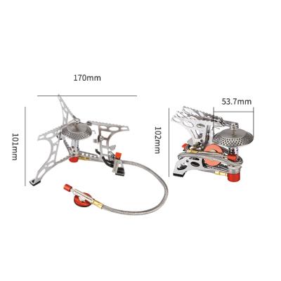 China BULIN S05-A Foldable Two Burner Gas Stove For Camping Stove Portable Gas Mini Stove With Adjustable Fire Design for sale