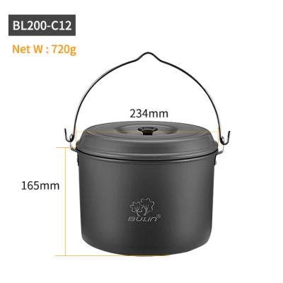 China Bulin BL200-C12 C13 collapsible camping cookware set and camping cookware pot for outdoor camping for sale