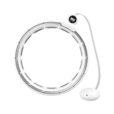 China Fitness Equipment App 16-Section Smart Polynesian Dance Hoops Polynesian Dance Hoops Smart Adjustable Ring With Smooth Mute Roller Wheel for sale